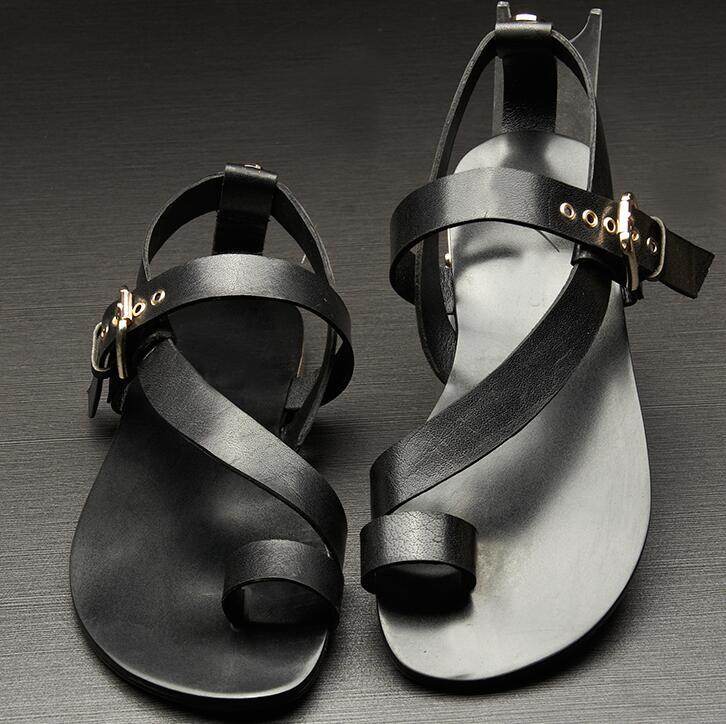 Vintage Summer Flat Sandals - Mubimart