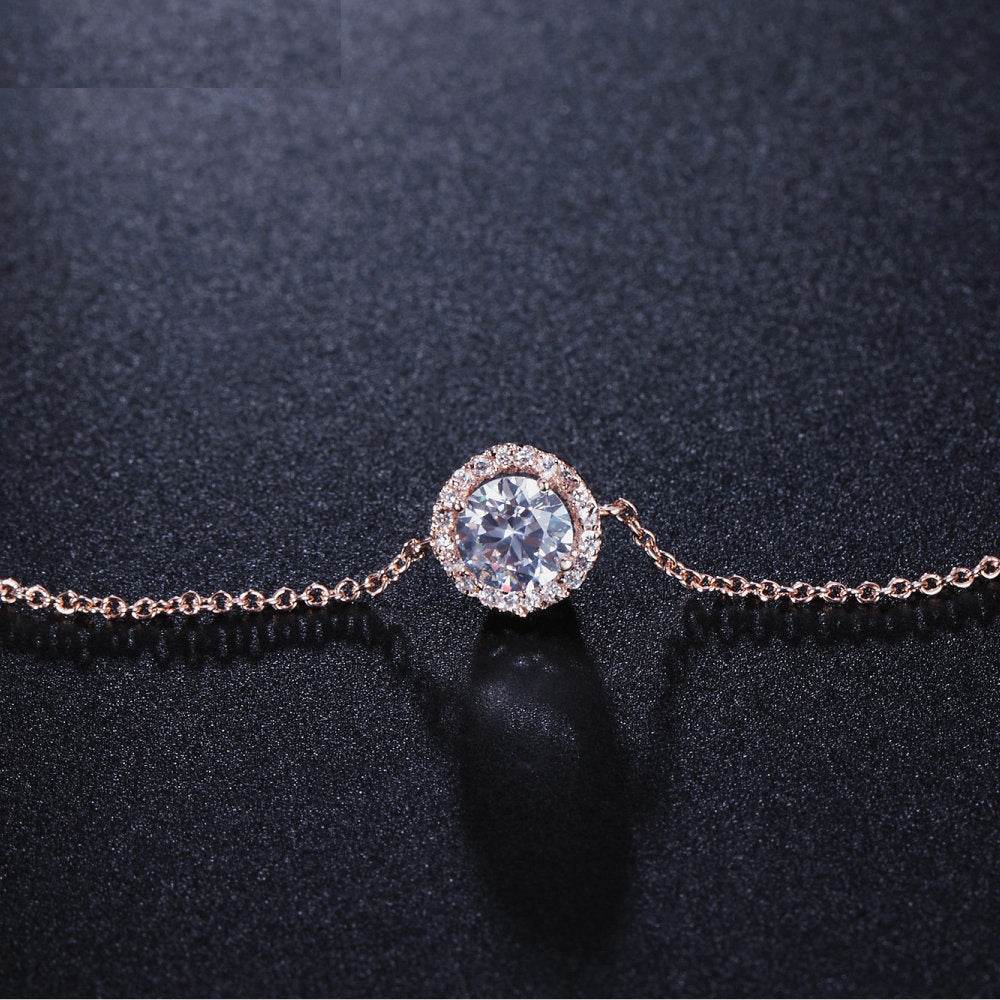 Round crystal anklets - Mubimart