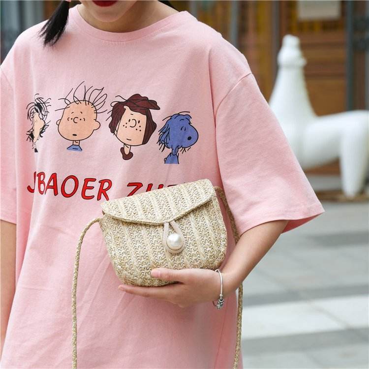 Beach straw bag - Mubimart