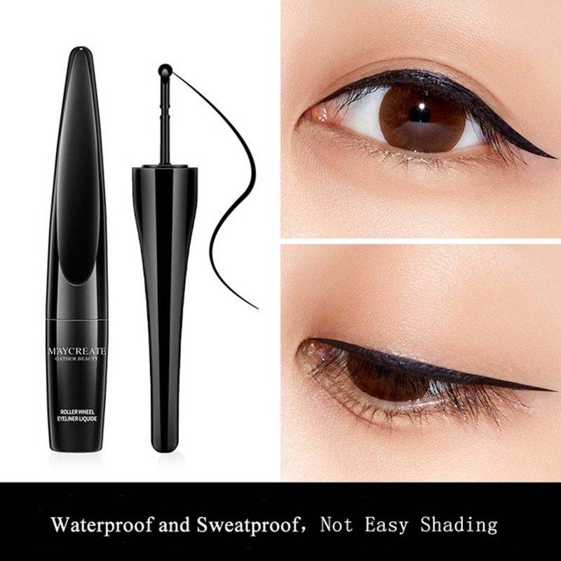 All new eyeliner wear-resistant casters waterproof and sweat-proof black liquid eyeliner pencil make-up tools - Mubimart