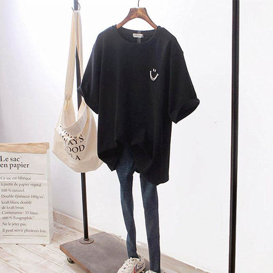 Base shirt casual plus size - Mubimart