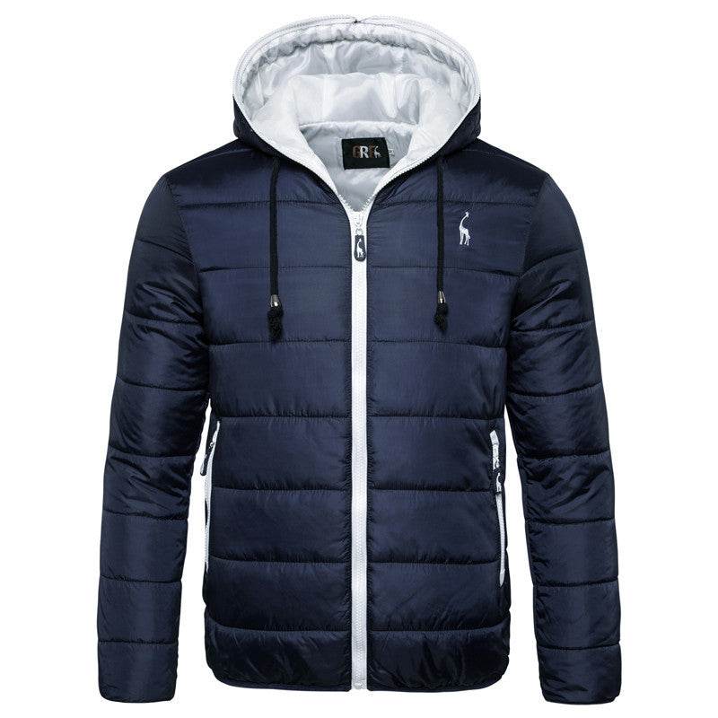 Pure color coat jacket cotton coat - Mubimart