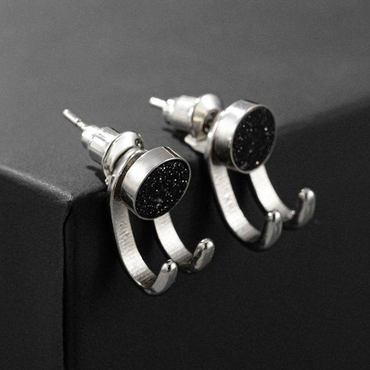 925 Earrings Men's Trend Personality Men - Mubimart