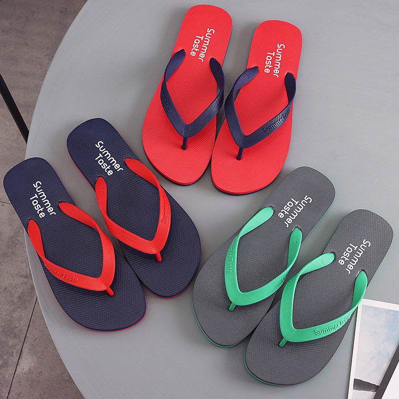 Flip Flops Beach Shoes Men Thong Sandals Summer - Mubimart