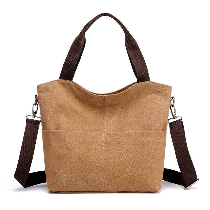 Shoulder women bag canvas bag - Mubimart