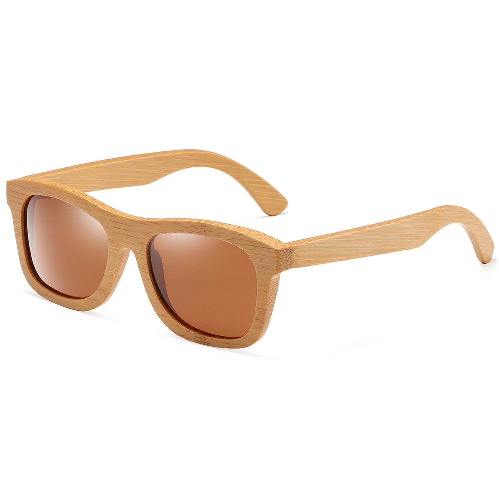 Polarized wooden sunglasses - Mubimart