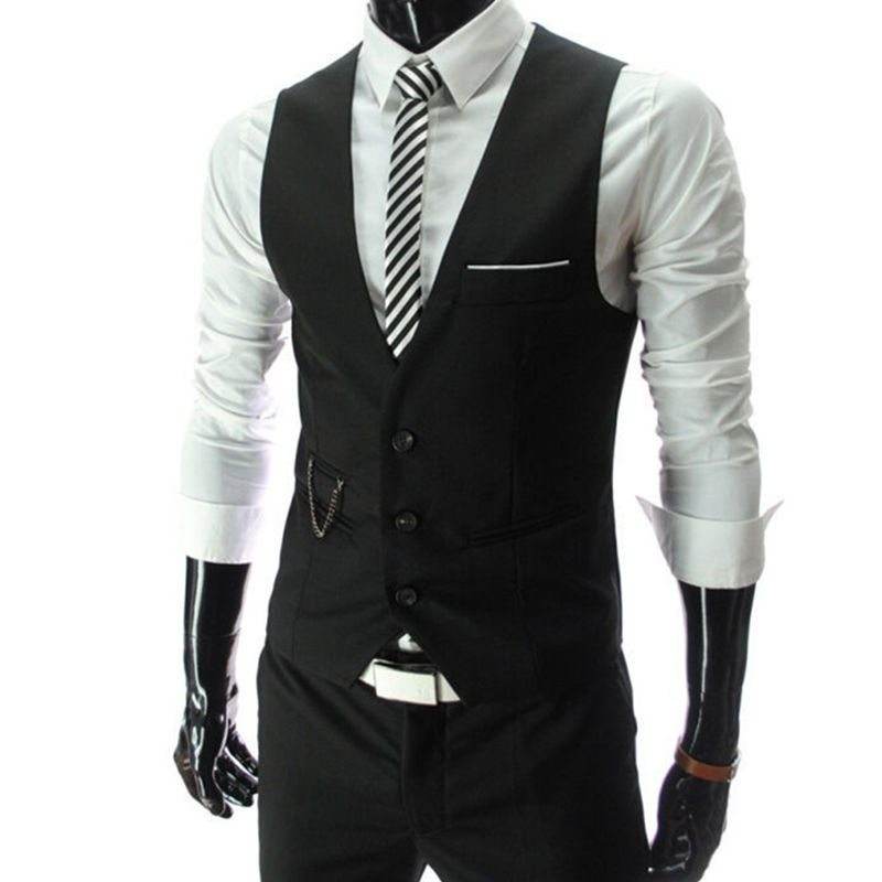 Suit vest male suit vest - Mubimart