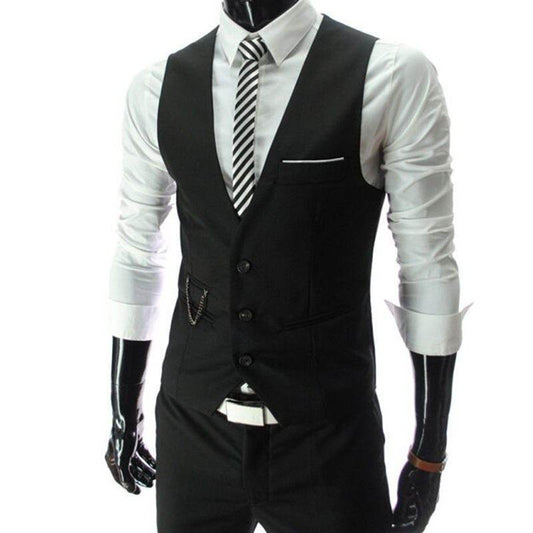 Suit vest male suit vest - Mubimart