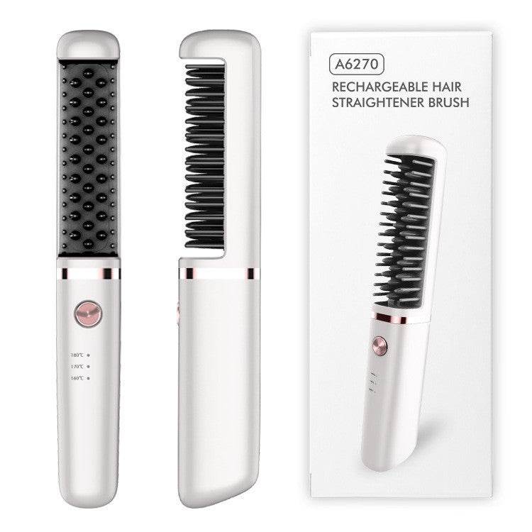 Hair Straightener Hot Rechargeable Heat Hair Straightener - Mubimart