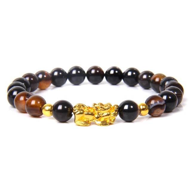 Women Men Feng Shui Buddha Bracelet Golden Piuxiu Charm - Mubimart