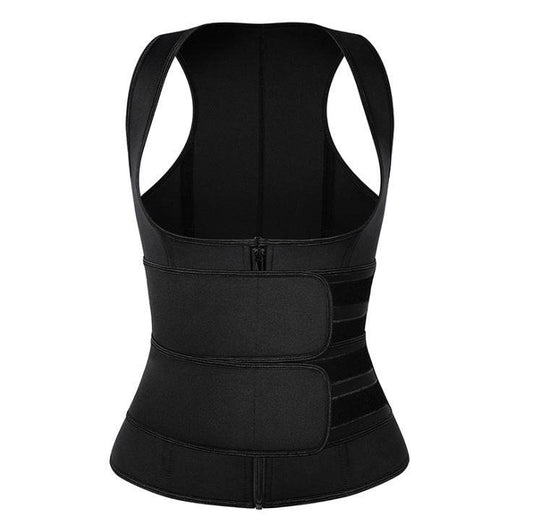 Adjustable Waist Velcro Double Waist Zipper Shaper - Mubimart
