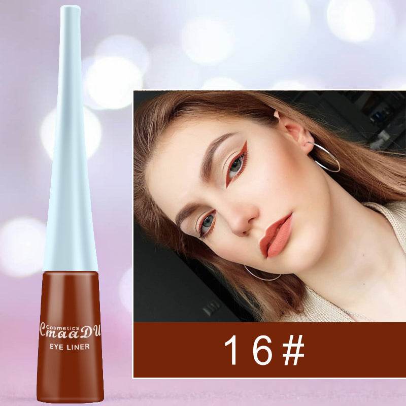 Colored Eyeliner Matte Quick-Dry Liquid Eyeliner - Mubimart