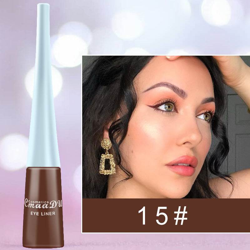 Colored Eyeliner Matte Quick-Dry Liquid Eyeliner - Mubimart