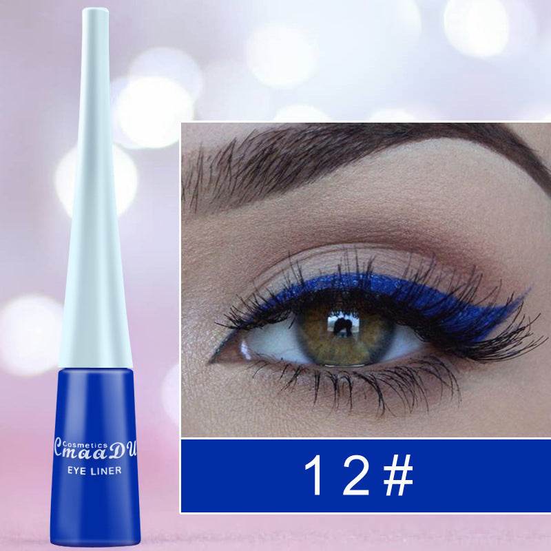 Colored Eyeliner Matte Quick-Dry Liquid Eyeliner - Mubimart