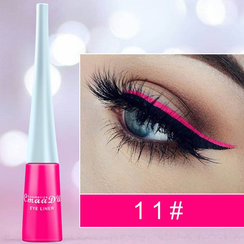 Colored Eyeliner Matte Quick-Dry Liquid Eyeliner - Mubimart