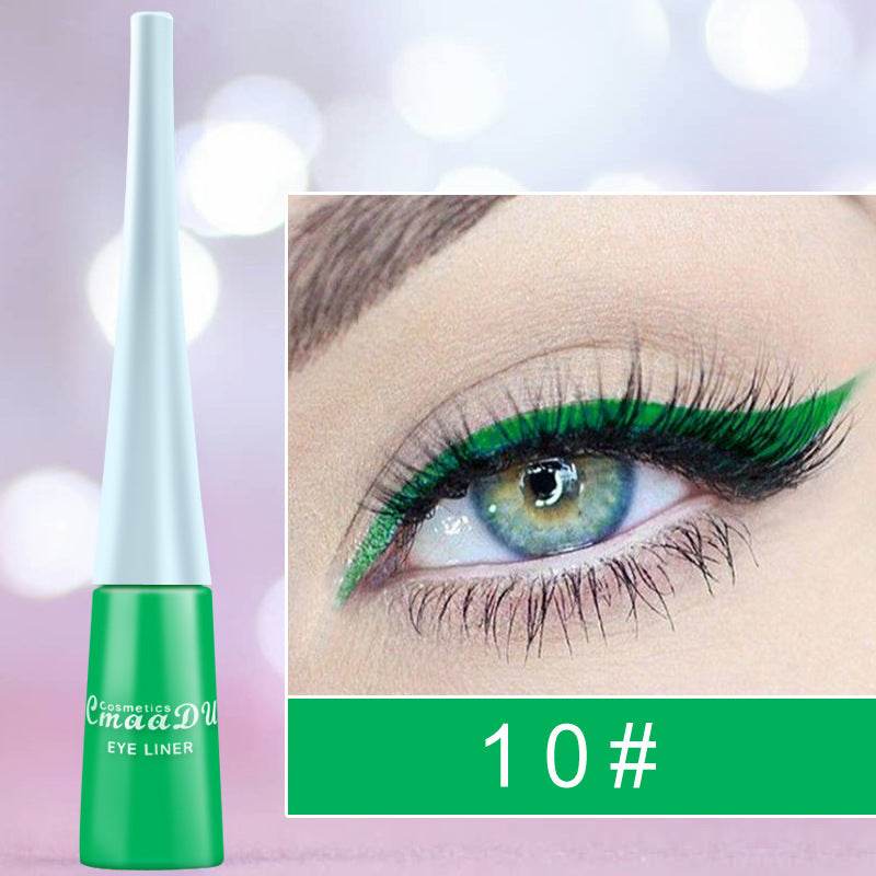 Colored Eyeliner Matte Quick-Dry Liquid Eyeliner - Mubimart