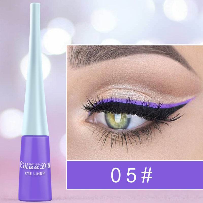 Colored Eyeliner Matte Quick-Dry Liquid Eyeliner - Mubimart