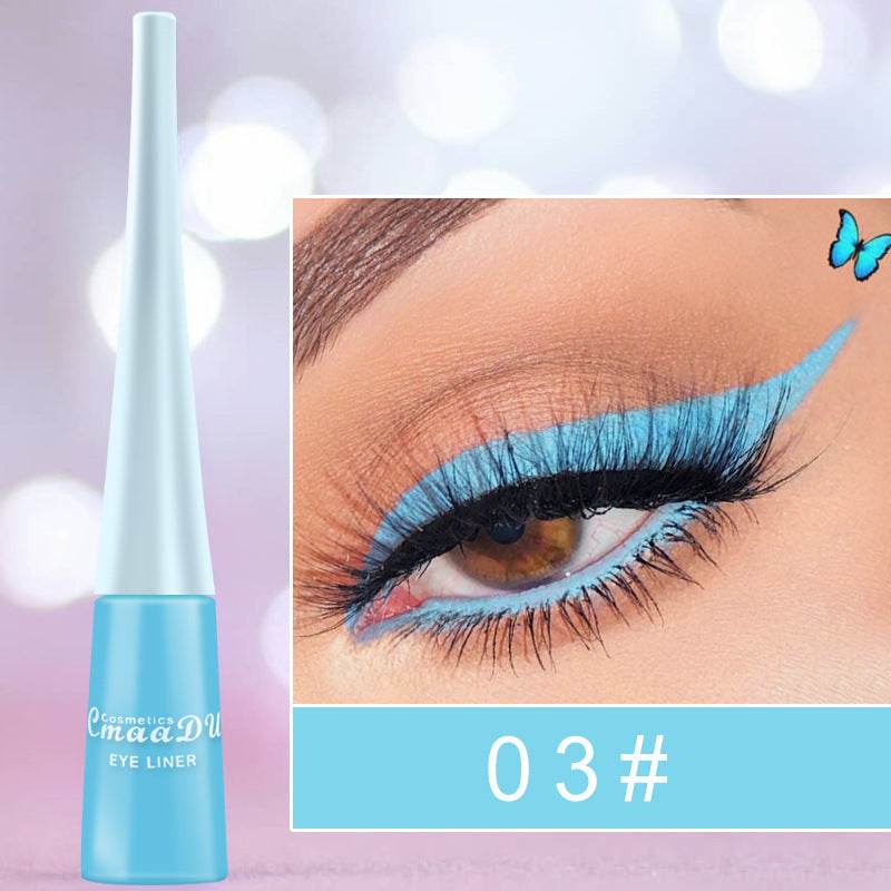 Colored Eyeliner Matte Quick-Dry Liquid Eyeliner - Mubimart