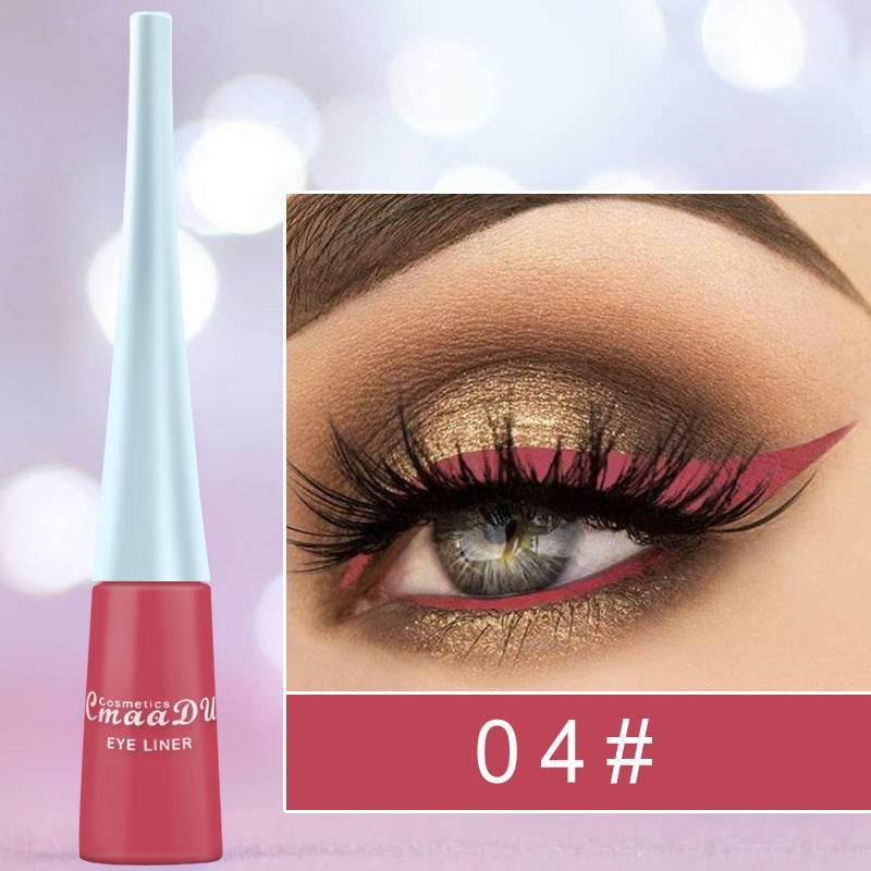 Colored Eyeliner Matte Quick-Dry Liquid Eyeliner - Mubimart