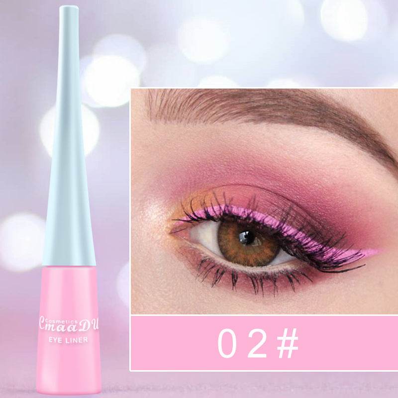 Colored Eyeliner Matte Quick-Dry Liquid Eyeliner - Mubimart