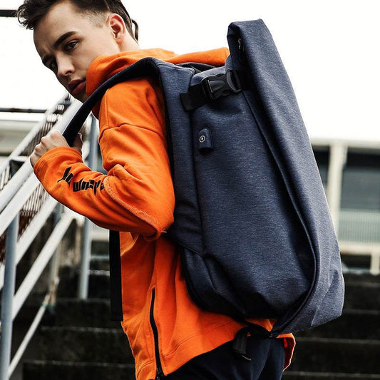 Backpack Men's Fashion Trend Backpack Korean Riding Backpack - Mubimart