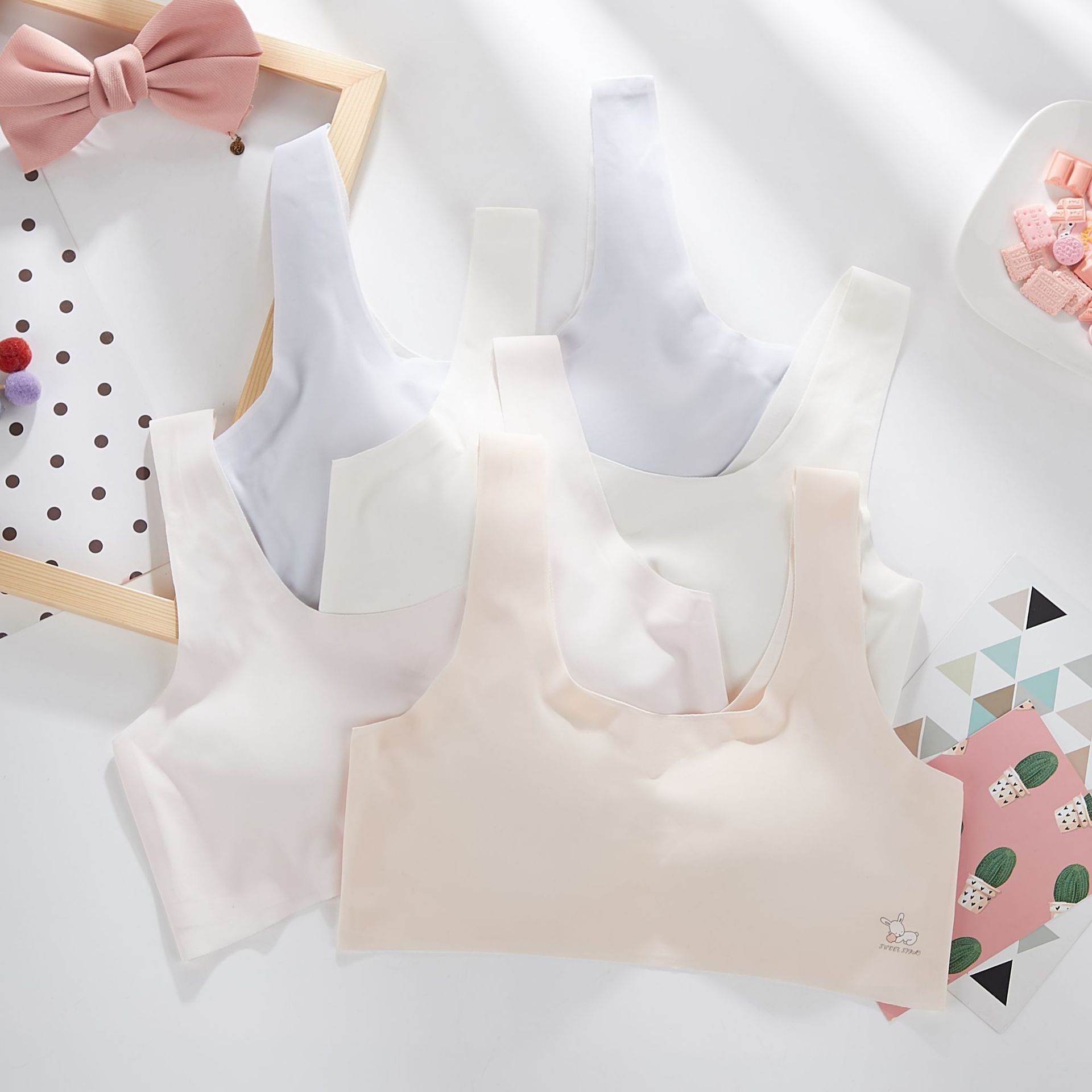Non-Marking Non-Wireless Bra Modal Girl Underwear - Mubimart