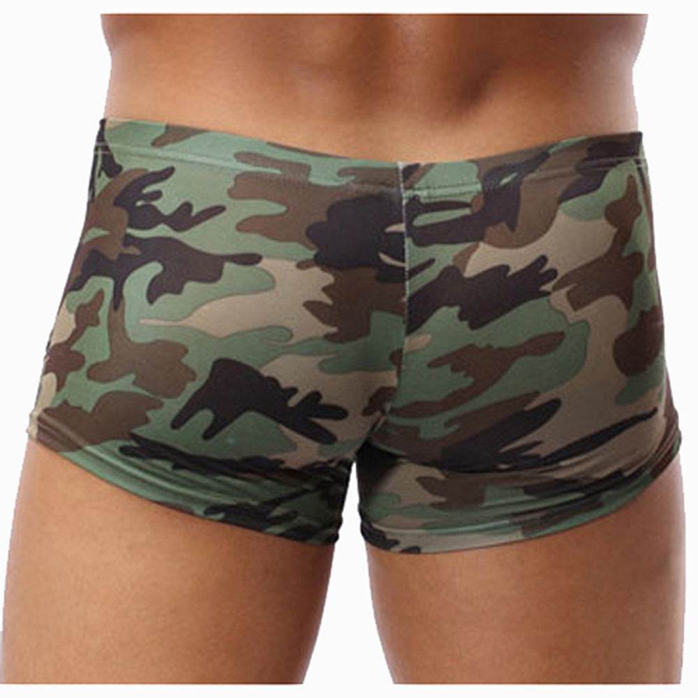 Men's Briefs Pocket Camouflage Boxer Briefs - Mubimart