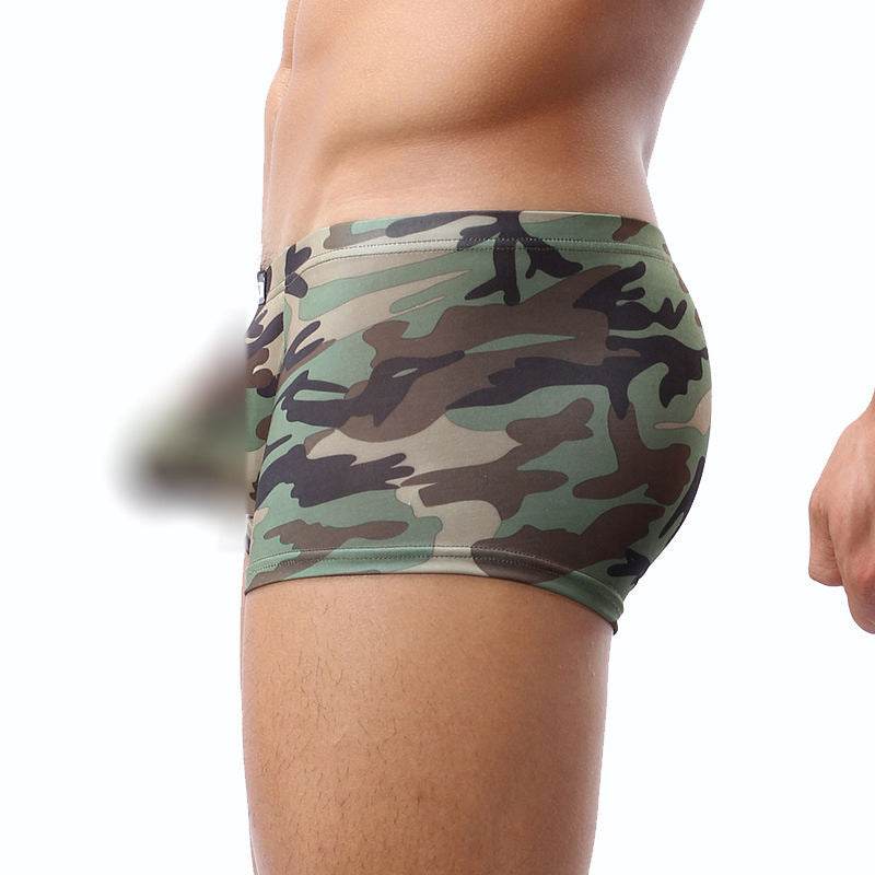 Men's Briefs Pocket Camouflage Boxer Briefs - Mubimart