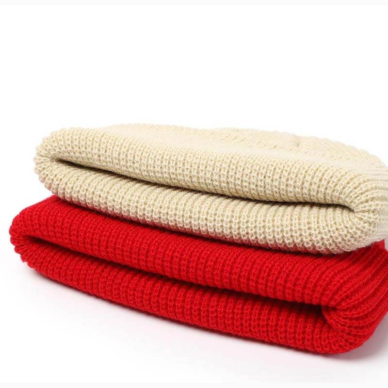 Knitted Hats For Women Skullcap Men Beanie Hat Winter Retro - Mubimart