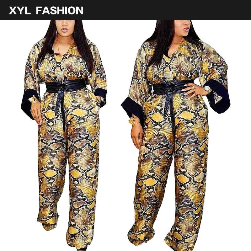 African Plus Size Women's European and American Jumpsuit - Mubimart