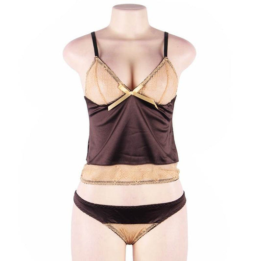 European And American Plus Size sexy Lingerie Sexy Short Nightdress With Straps - Mubimart