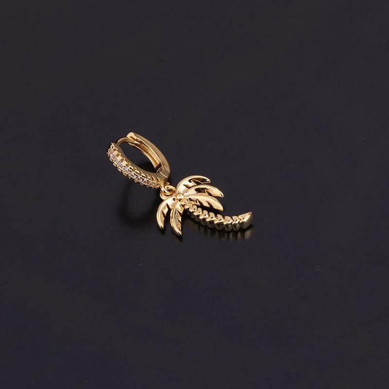 Unusual Piercing Stud Earrings for Women Fashion Jewelry Girls Cute Heart Lock Anime Drop Hoop Earrings Ear Cuffs - Mubimart