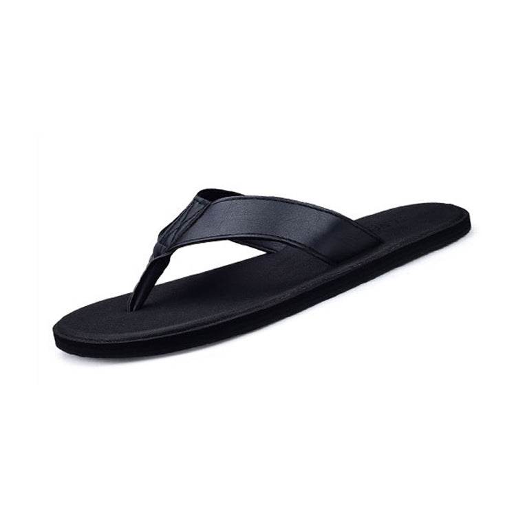 Flip-Flops Casual Leather Slippers Korean Style Sandals Personalized Sandals - Mubimart
