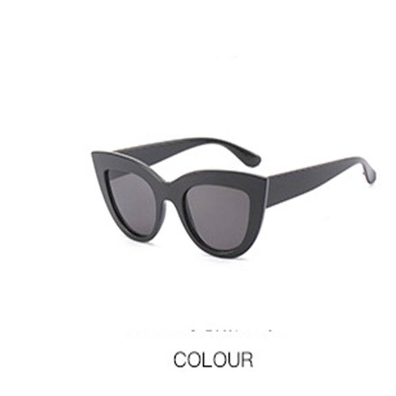 Retro Cat Eye Sunglasses Trendy Sunglasses Cross-Border Sunglasses - Mubimart