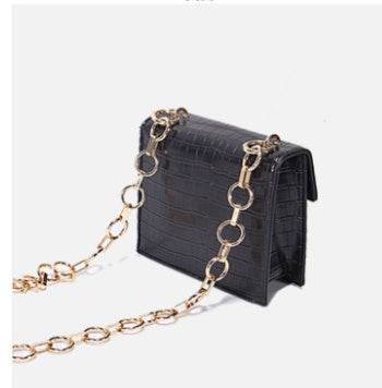 Wide Shoulder Strap Small Square Bag Shoulder Bag Women - Mubimart