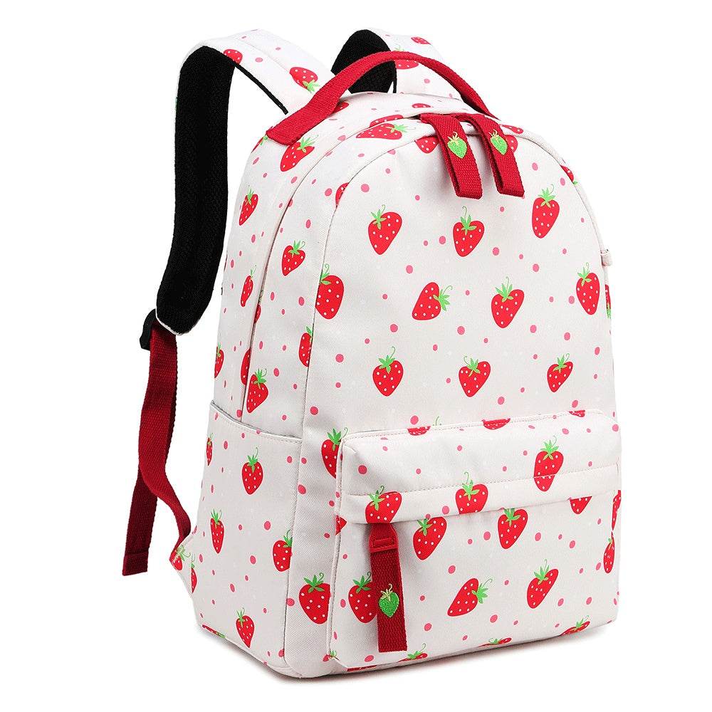 Fruit Print Backpack Women - Mubimart