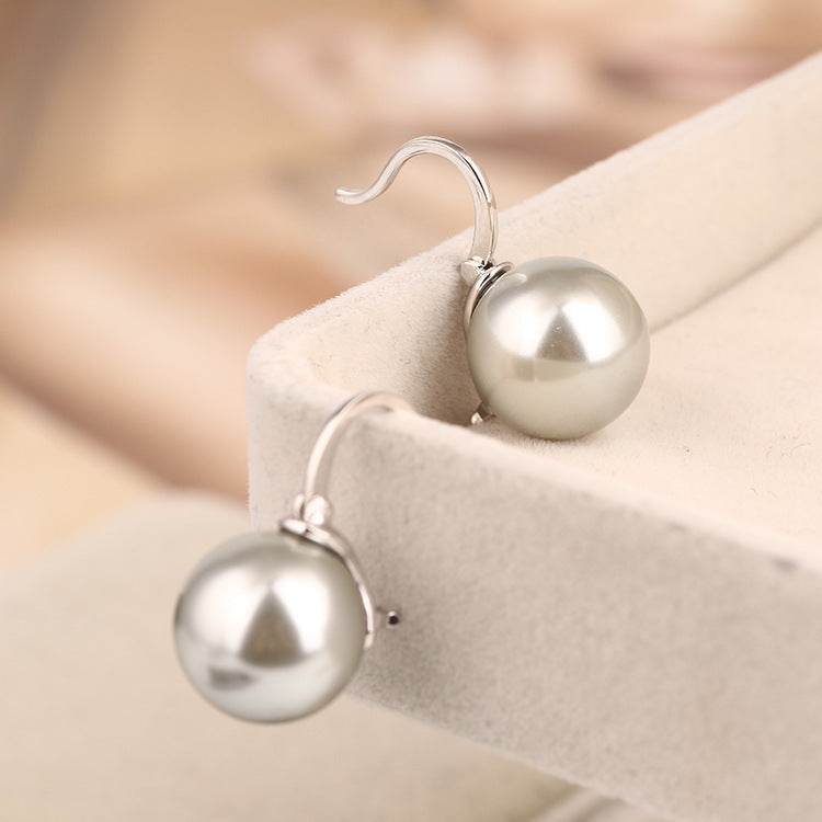 Fashion Explosion Single Pearl Ear Hoop Earring Women Earrings Jewelry - Mubimart