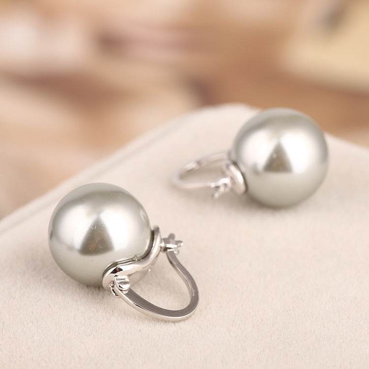 Fashion Explosion Single Pearl Ear Hoop Earring Women Earrings Jewelry - Mubimart