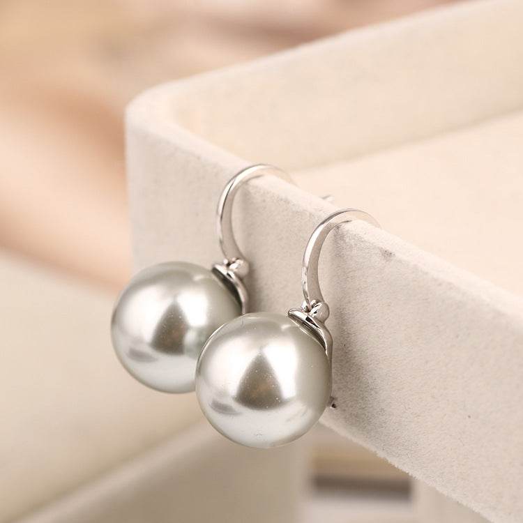Fashion Explosion Single Pearl Ear Hoop Earring Women Earrings Jewelry - Mubimart