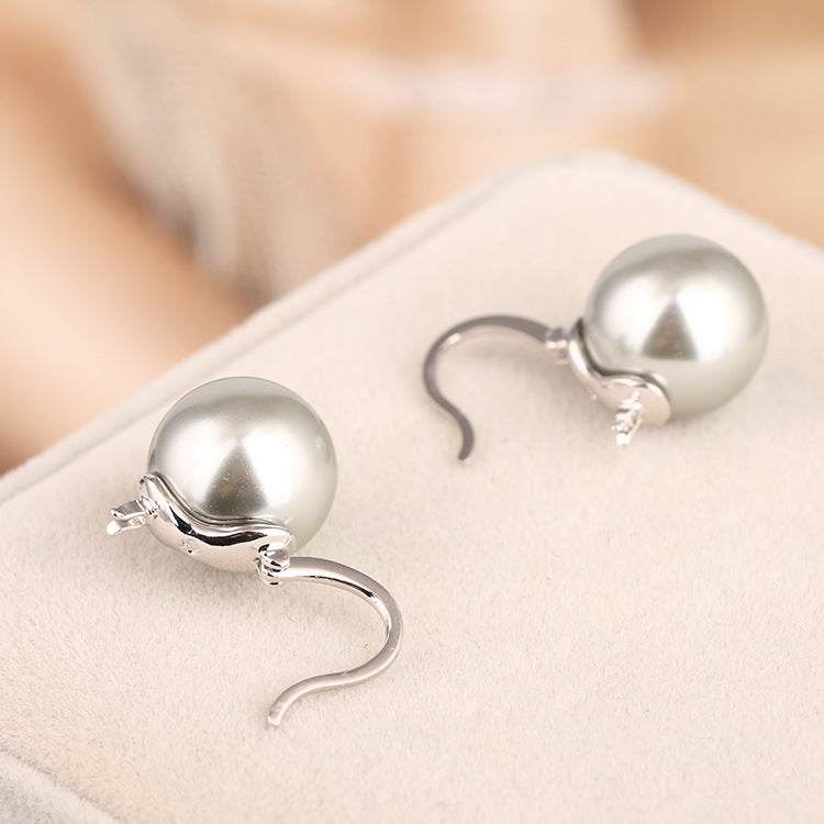 Fashion Explosion Single Pearl Ear Hoop Earring Women Earrings Jewelry - Mubimart