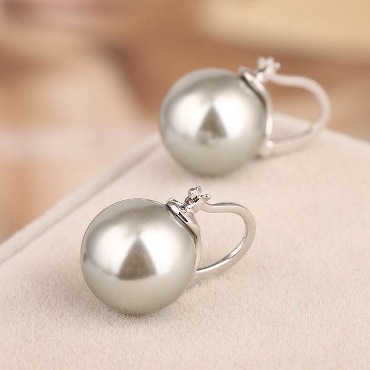Fashion Explosion Single Pearl Ear Hoop Earring Women Earrings Jewelry - Mubimart