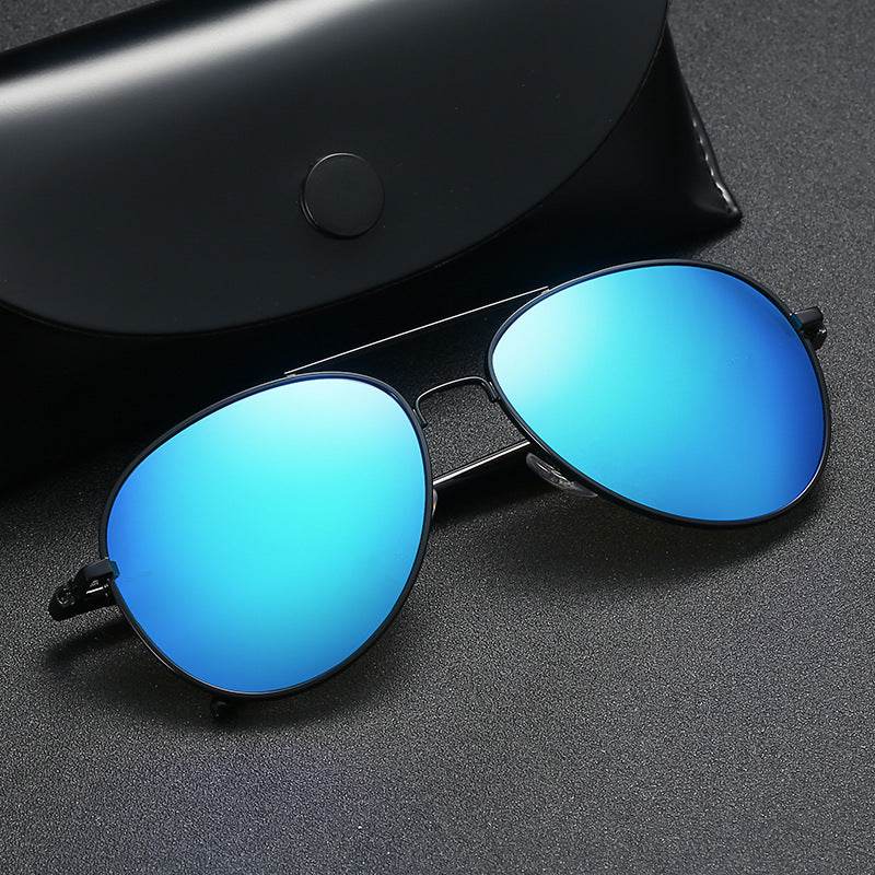 Polarized Sunglasses Men's Metal Sunglasses Color Film Sunglasses - Mubimart