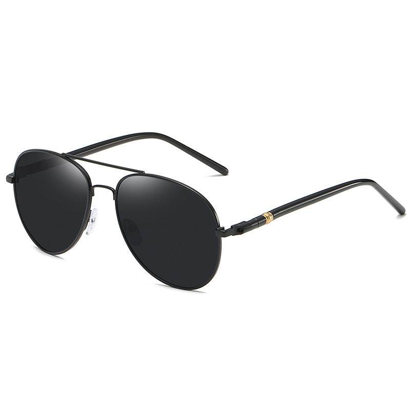Polarized Sunglasses Men's Metal Sunglasses Color Film Sunglasses - Mubimart