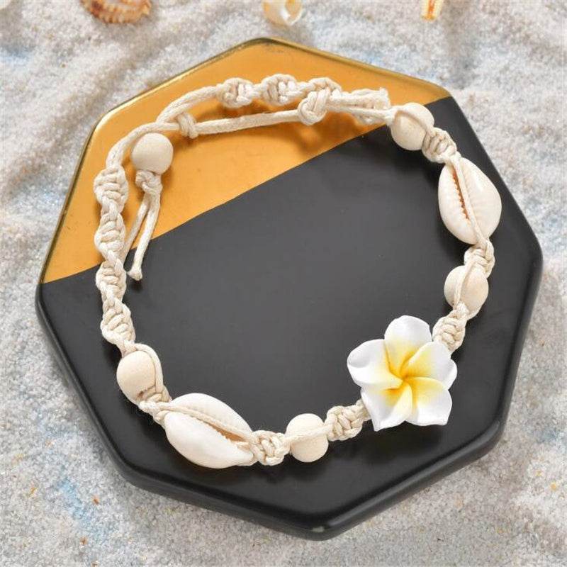Beach Barefoot Bracelet Ankle SeaShell Anklet For Women Foot Jewelry - Mubimart