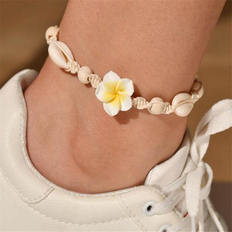 Beach Barefoot Bracelet Ankle SeaShell Anklet For Women Foot Jewelry - Mubimart