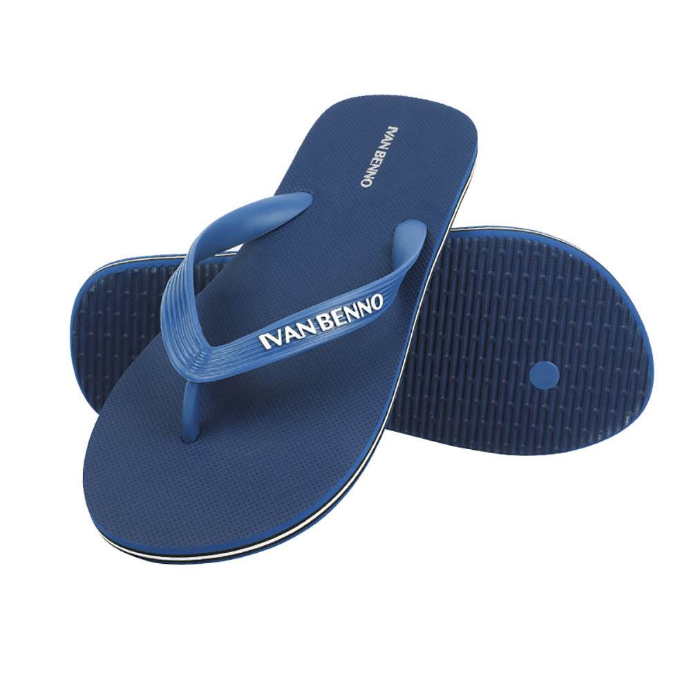 Summer Cross Border Flip Flop Men''s Smple Antiskid Rubber Beach Shoes - Mubimart
