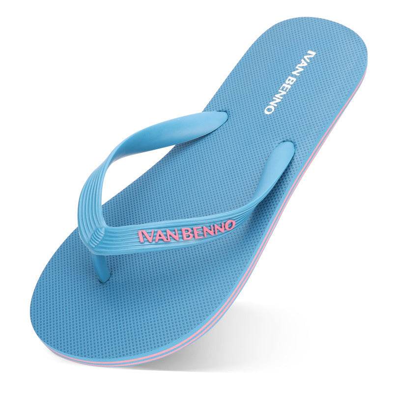 Summer Cross Border Flip Flop Men''s Smple Antiskid Rubber Beach Shoes - Mubimart
