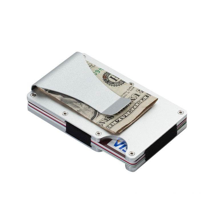 Mens RFID Blocking Slim Money Clip Wallet ID Credit Card Holder Thin Minimalist - Mubimart