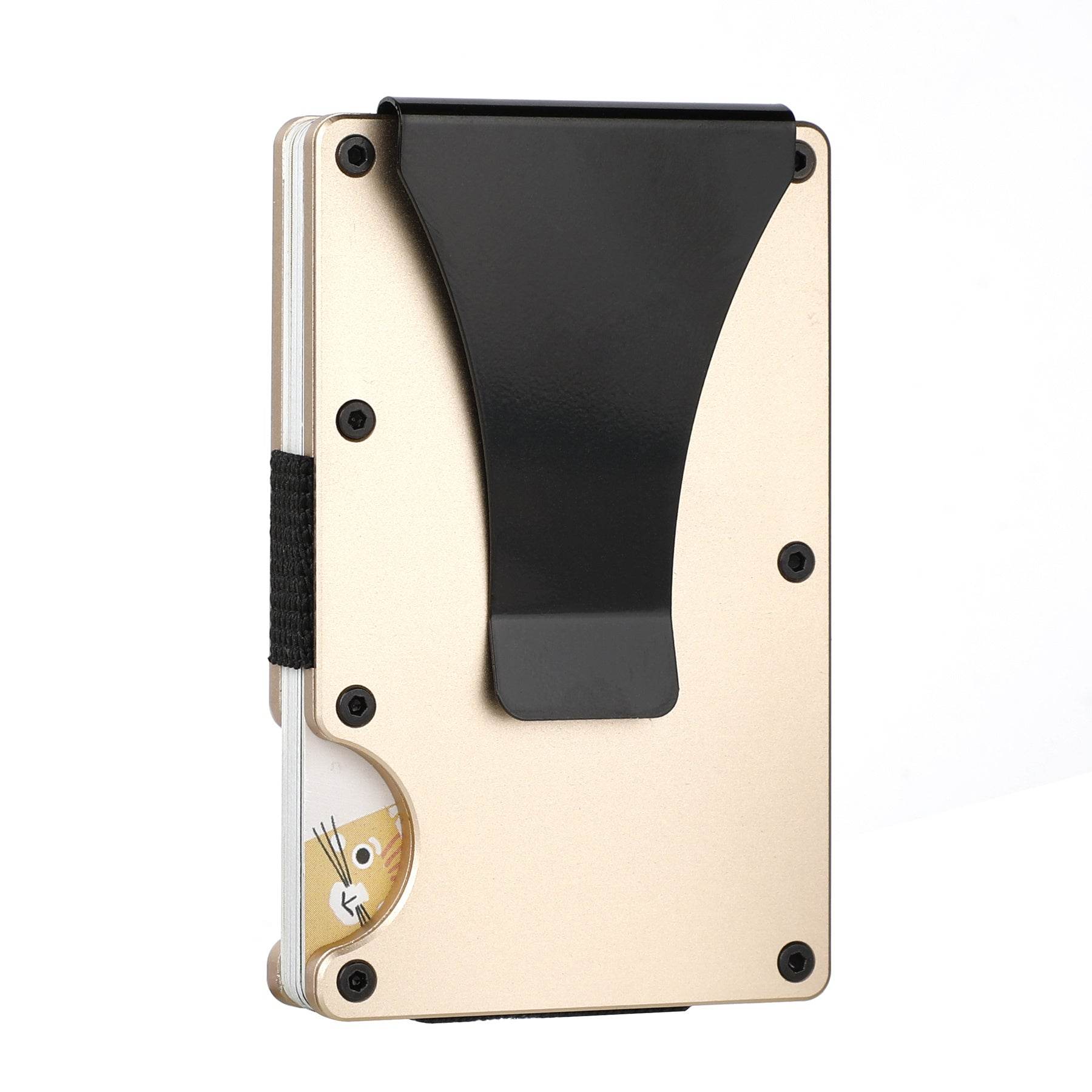 Mens RFID Blocking Slim Money Clip Wallet ID Credit Card Holder Thin Minimalist - Mubimart