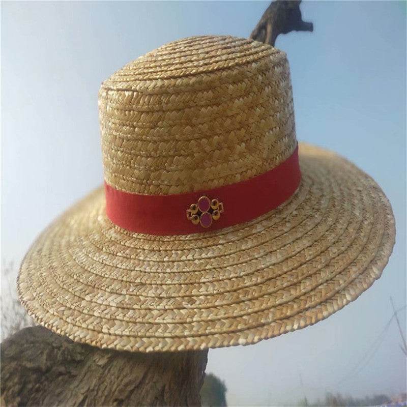 Straw Hats With Pointed Top And Big Brim Frills Are Best-selling Mexican Straw Hats - Mubimart